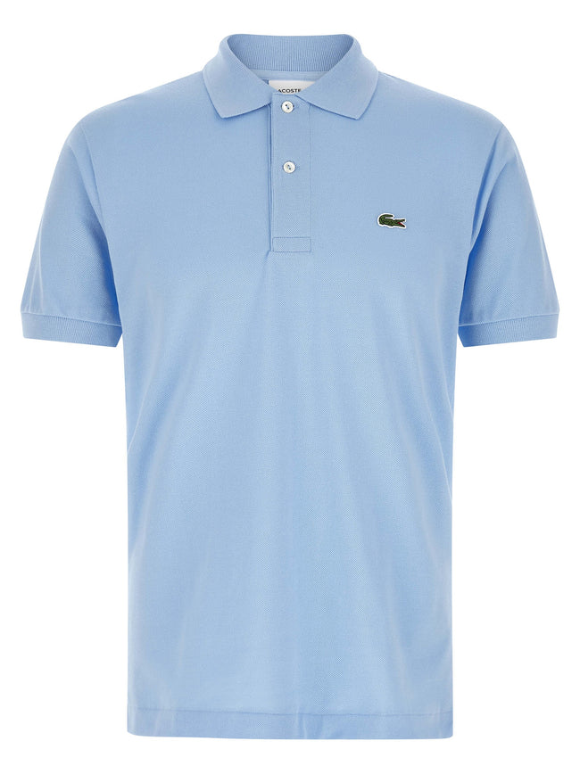 Lacoste Blaues Baumwoll-Polohemd