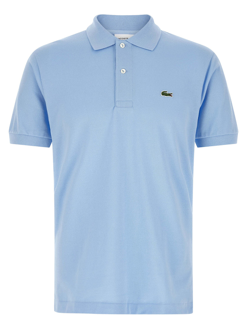 Lacoste Blaues Baumwoll-Polohemd