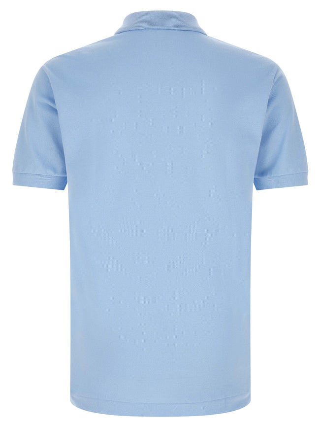 Lacoste Blaues Baumwoll-Polohemd