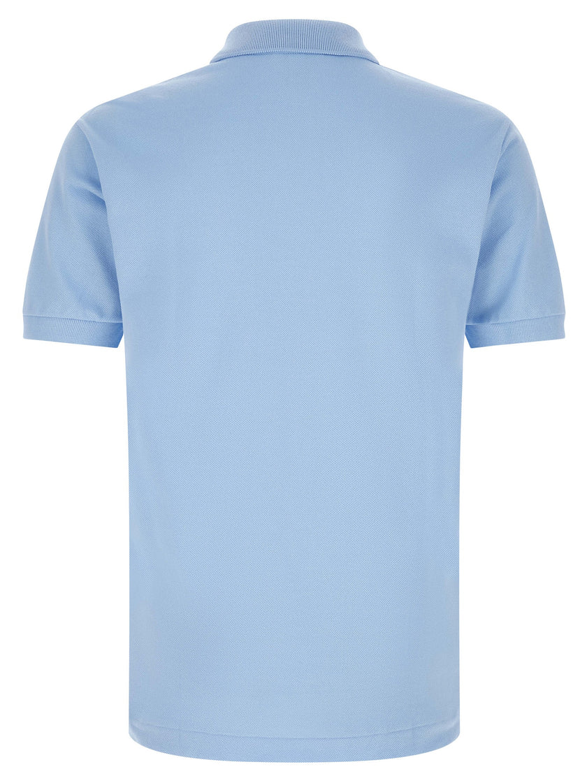 Lacoste Blaues Baumwoll-Polohemd