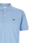Lacoste Blaues Baumwoll-Polohemd
