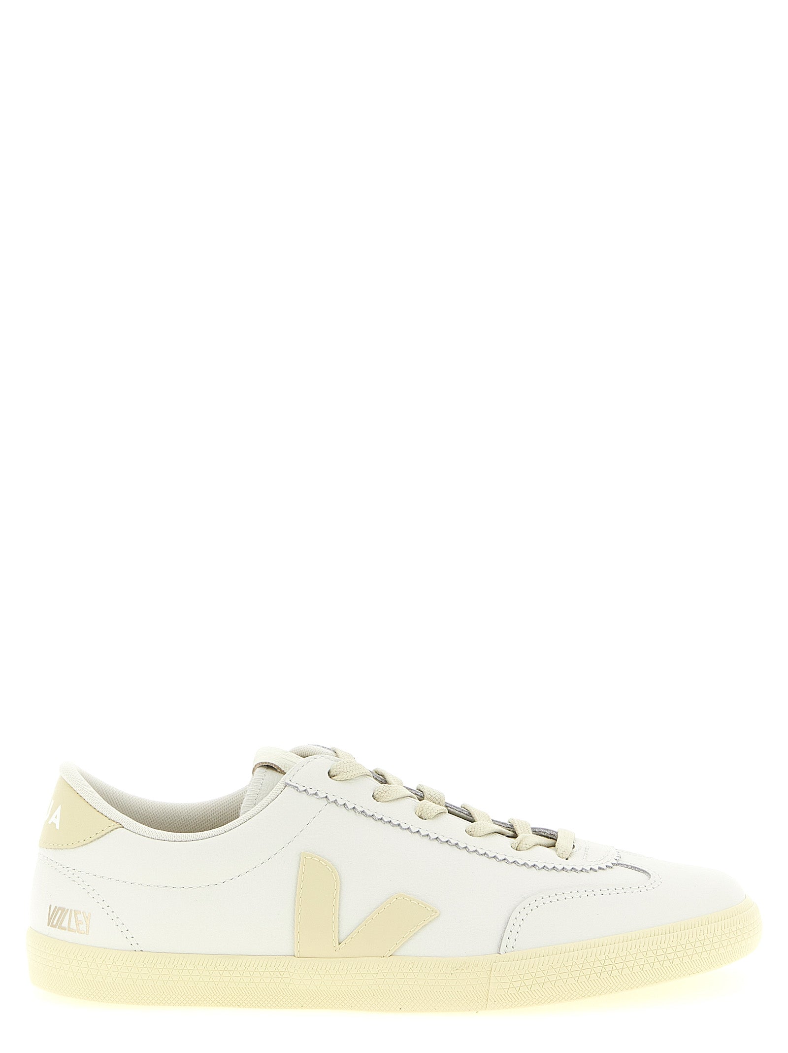 Veja Weiße Kalbsleder Low-Top-Sneaker