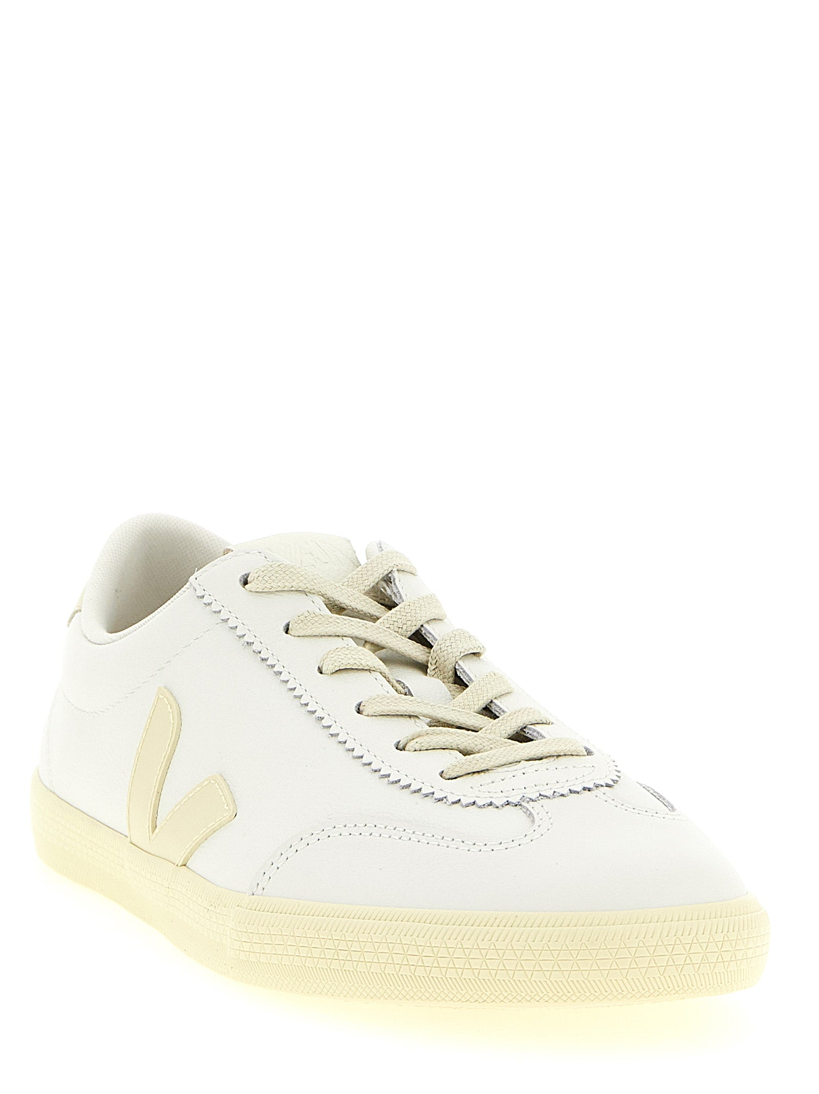 Veja Weiße Kalbsleder Low-Top-Sneaker