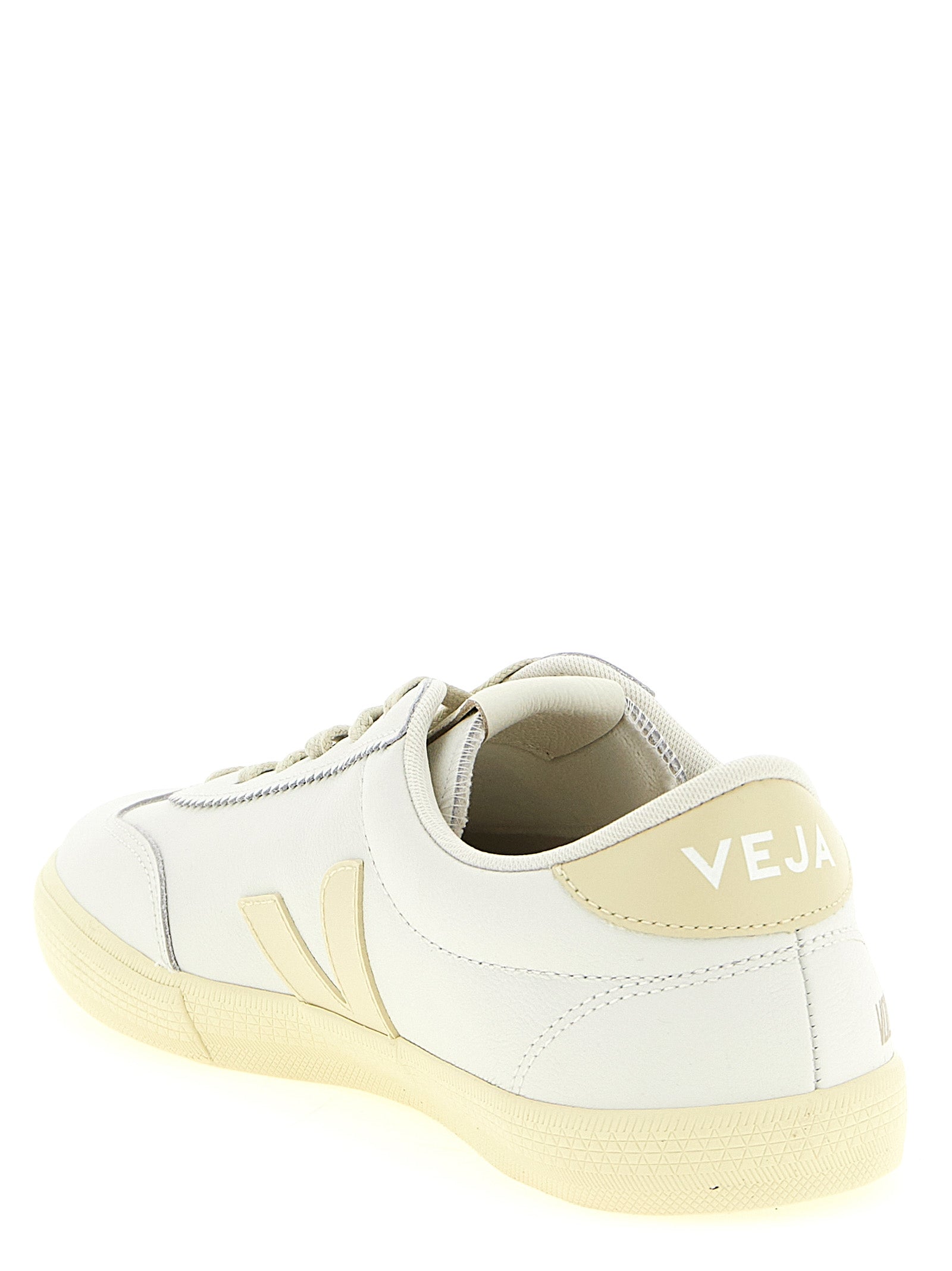 Veja Weiße Kalbsleder Low-Top-Sneaker