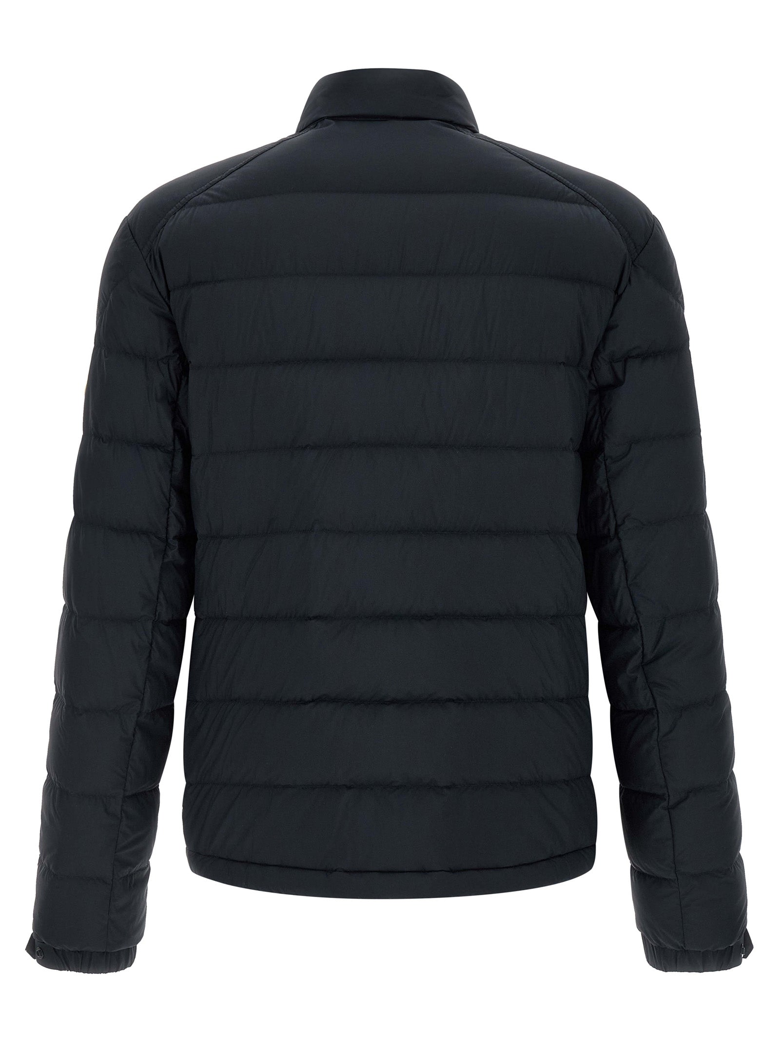Moncler Blaue Polyamid-Jacke in voller Länge