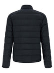 Moncler Blaue Polyamid-Jacke in voller Länge