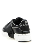 Philipp Plein Schwarze Low-Top-Sneaker aus Rindsleder