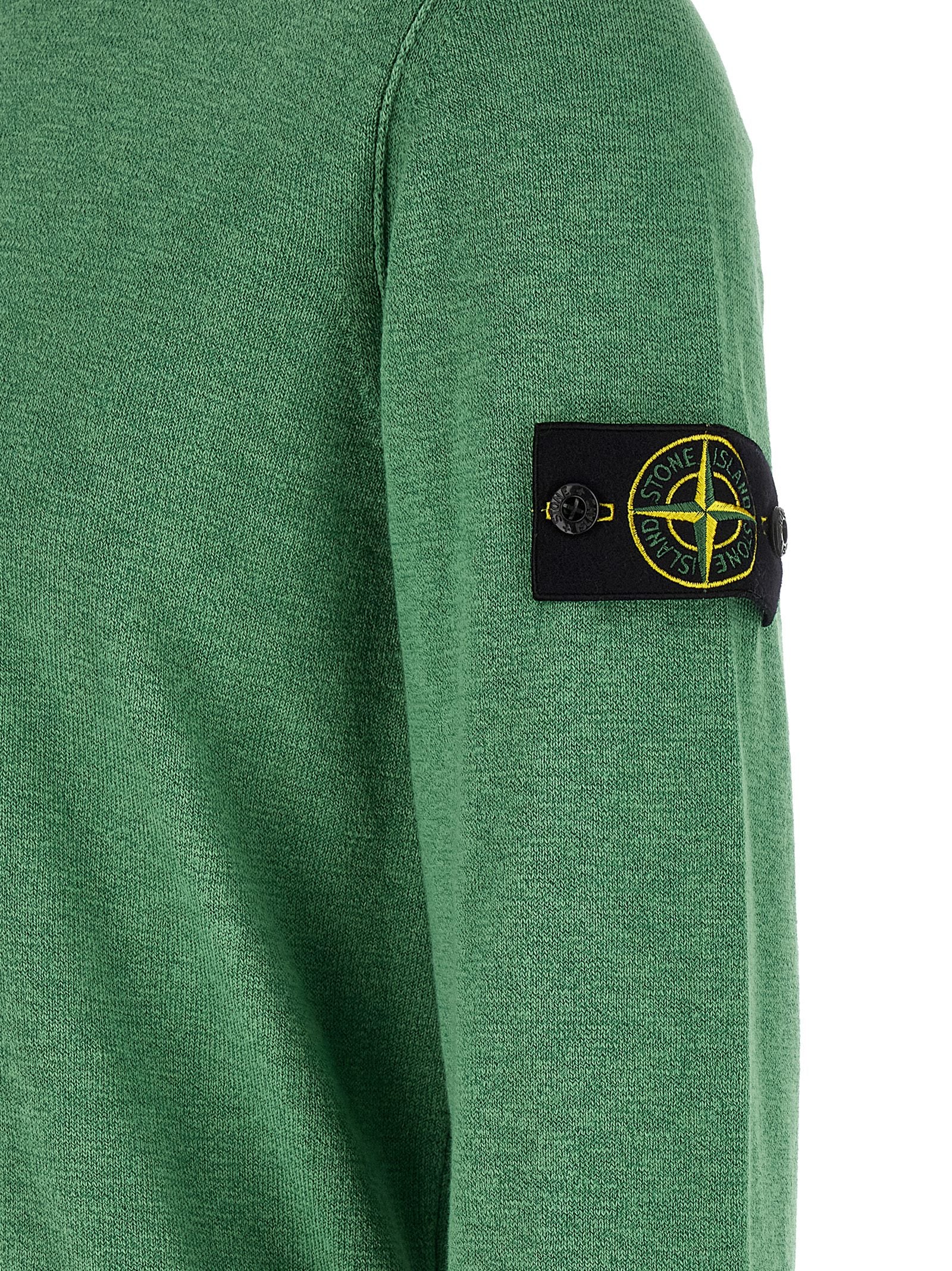 Stone Island Baumwoll-Cardigan in Zweifarbenoptik