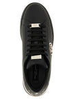 Philipp Plein Schwarze Kalbsleder Low-Top-Sneaker