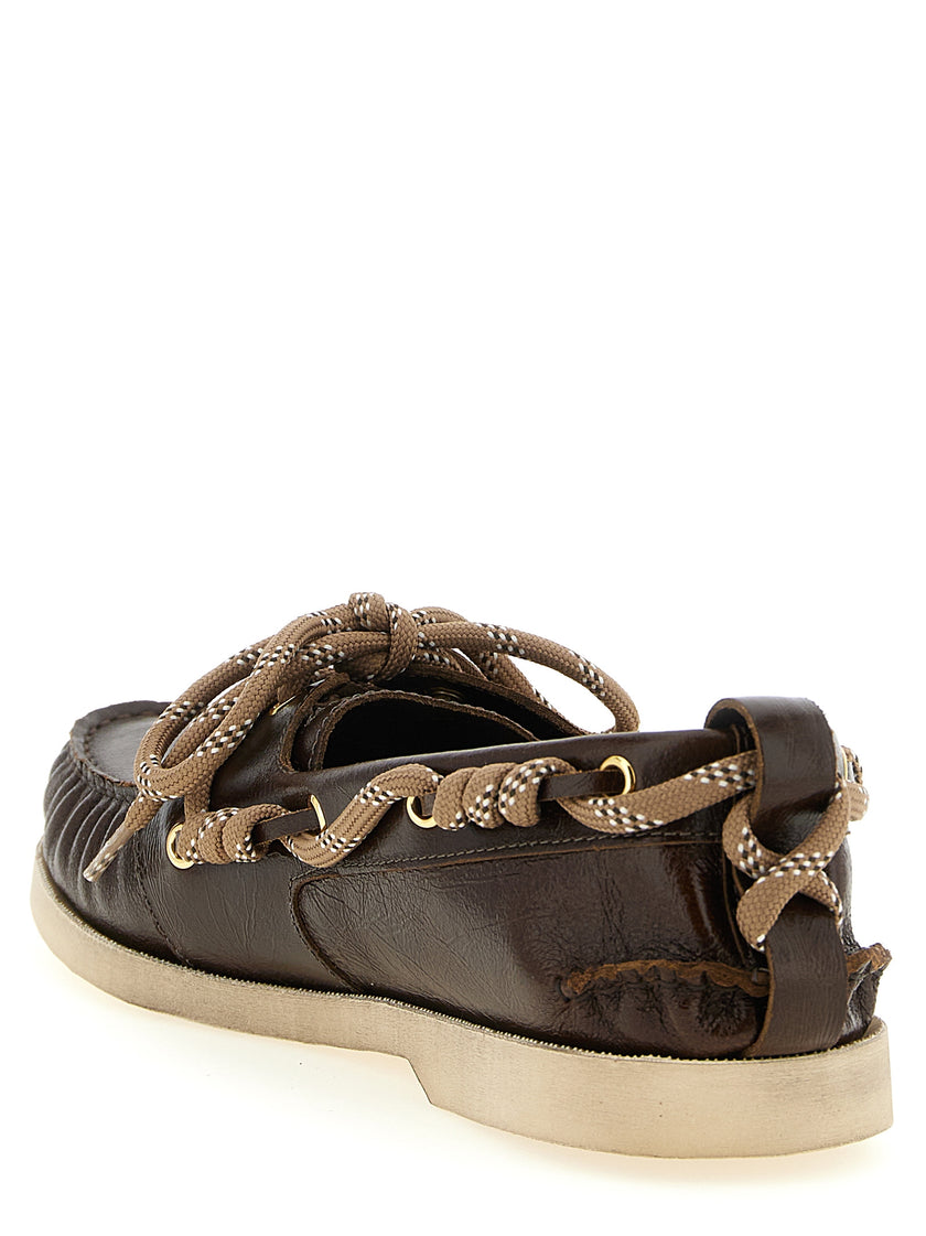 Golden Goose Braune Loafer aus Rindsleder zum Hineinschlüpfen