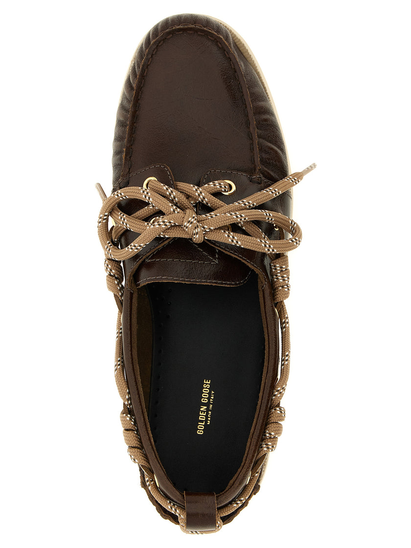 Golden Goose Braune Loafer aus Rindsleder zum Hineinschlüpfen