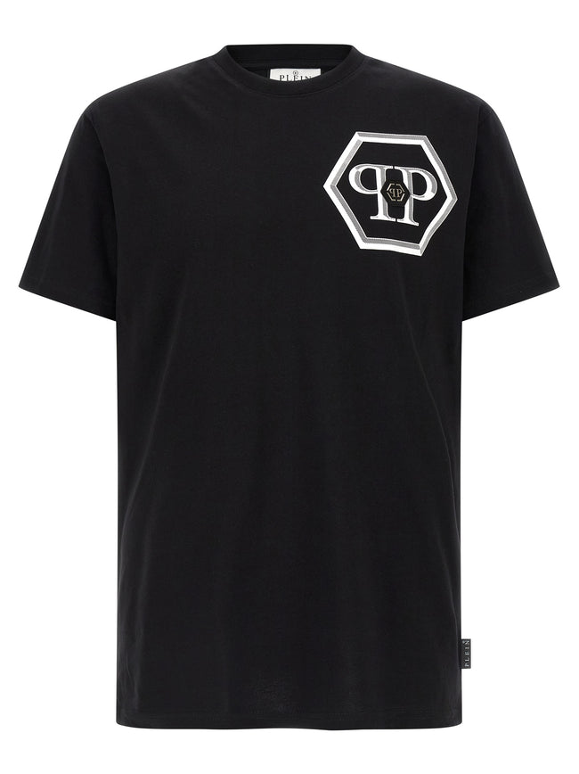 Philipp Plein Schwarzes Baumwoll-T-Shirt
