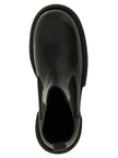 Rick Owens Schwarze Kalbshaut Bos Taurus Stiefeletten