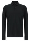 ZANONE Schwarzes Baumwoll-Poloshirt
