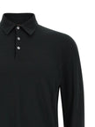 ZANONE Schwarzes Baumwoll-Poloshirt