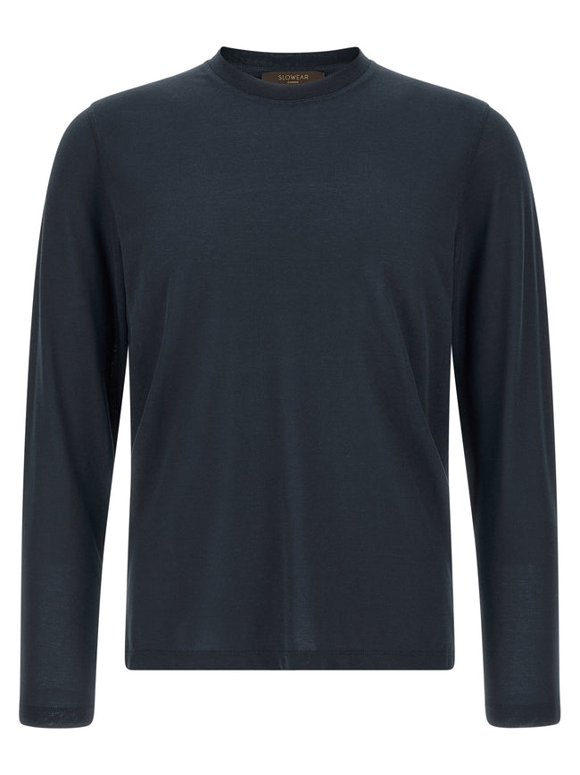 ZANONE Blaues Baumwoll-T-Shirt