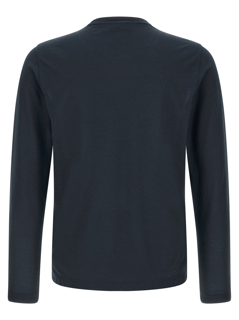 ZANONE Blaues Baumwoll-T-Shirt