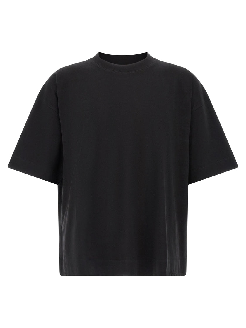 Dries Van Noten Schwarzes Baumwoll-T-Shirt