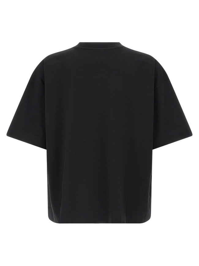 Dries Van Noten Schwarzes Baumwoll-T-Shirt