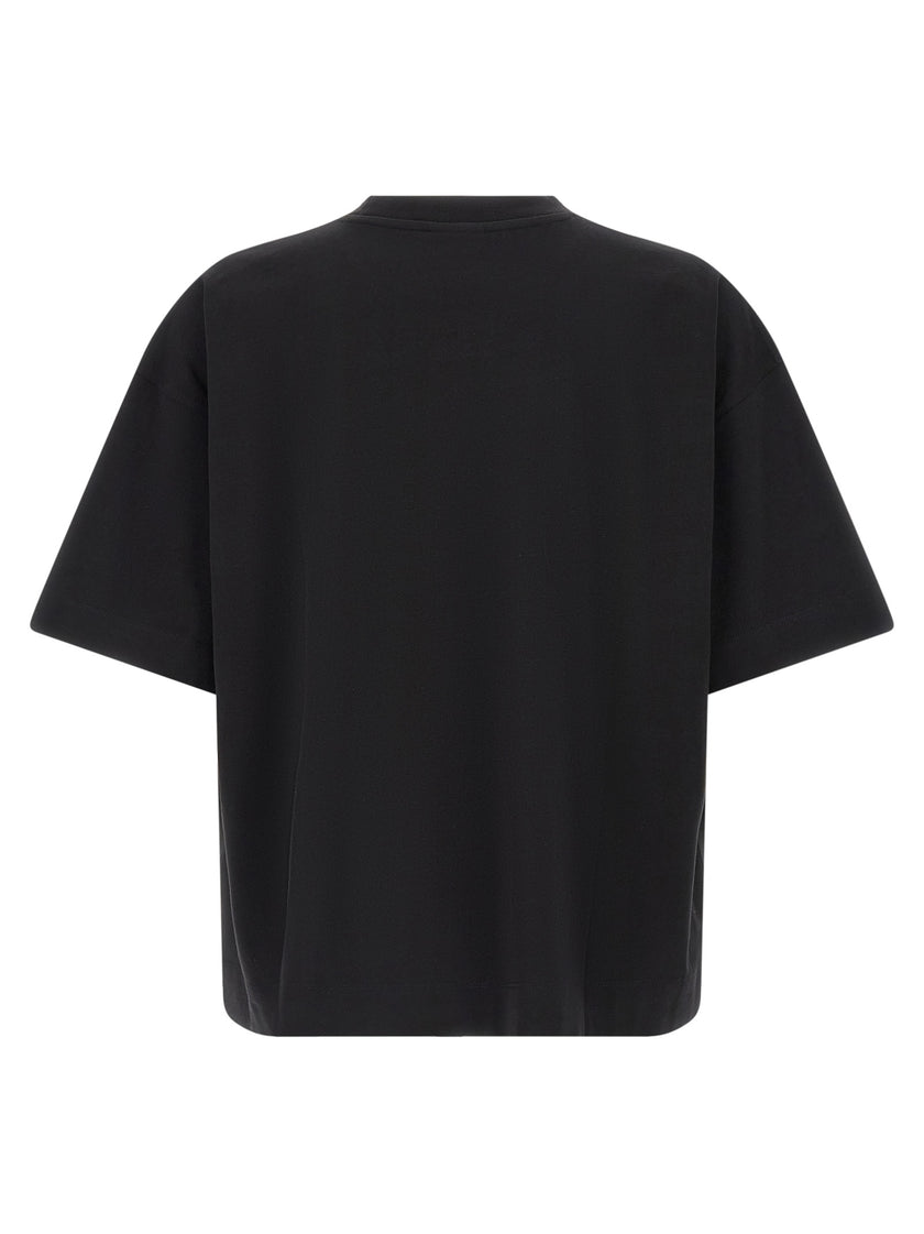 Dries Van Noten Schwarzes Baumwoll-T-Shirt
