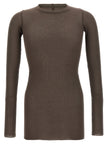 Rick Owens Graues Viskose-T-Shirt