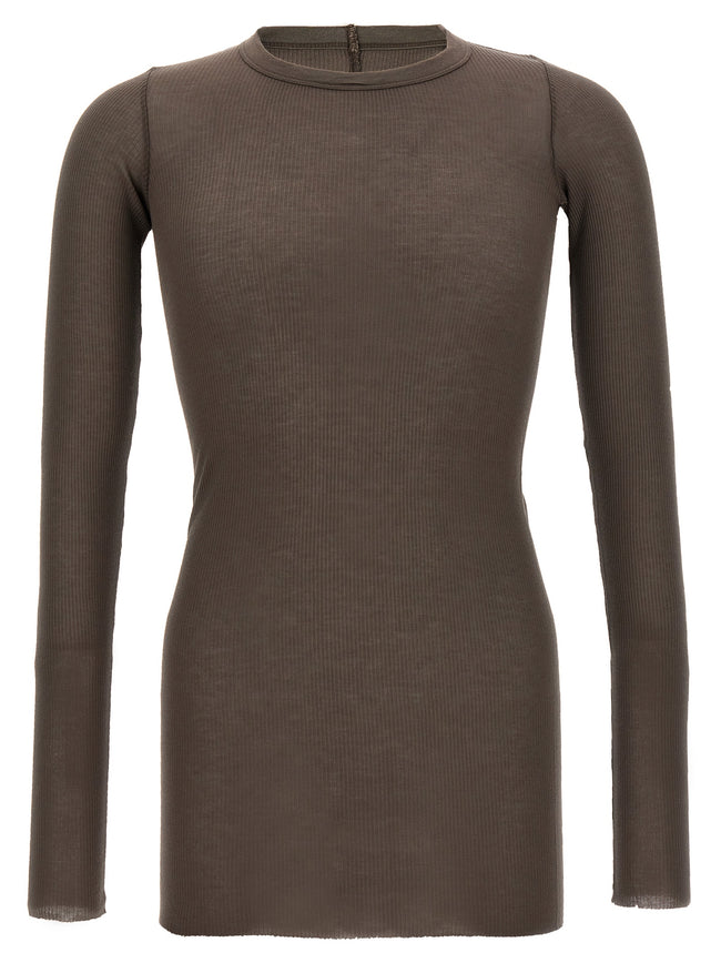 Rick Owens Graues Viskose-T-Shirt