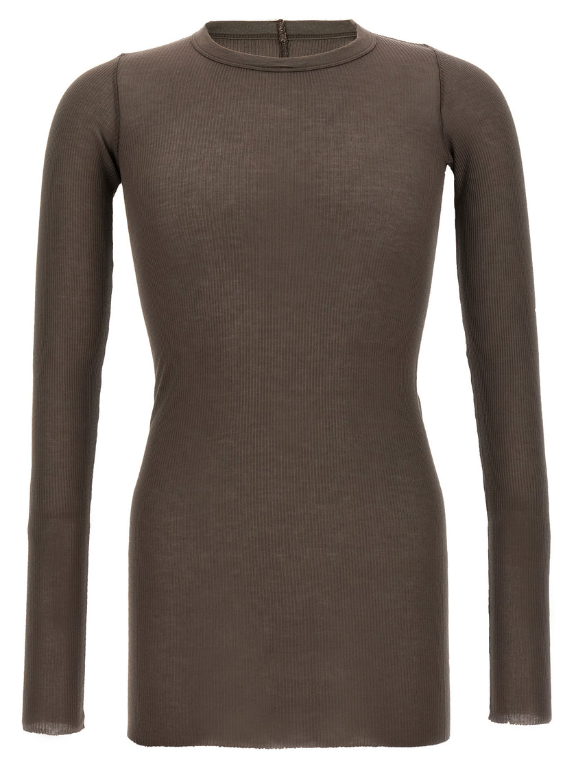 Rick Owens Graues Viskose-T-Shirt