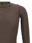 Rick Owens Graues Viskose-T-Shirt