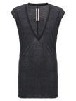Rick Owens Schwarzes Baumwoll-T-Shirt
