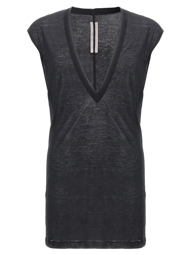 Rick Owens Schwarzes Baumwoll-T-Shirt