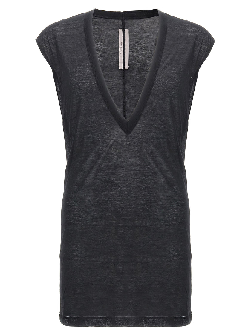 Rick Owens Schwarzes Baumwoll-T-Shirt