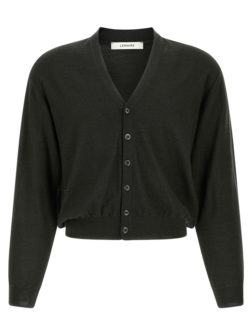 Lemaire Schwarzer Marabou-Strickjacke