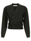 Lemaire Schwarzer Marabou-Strickjacke