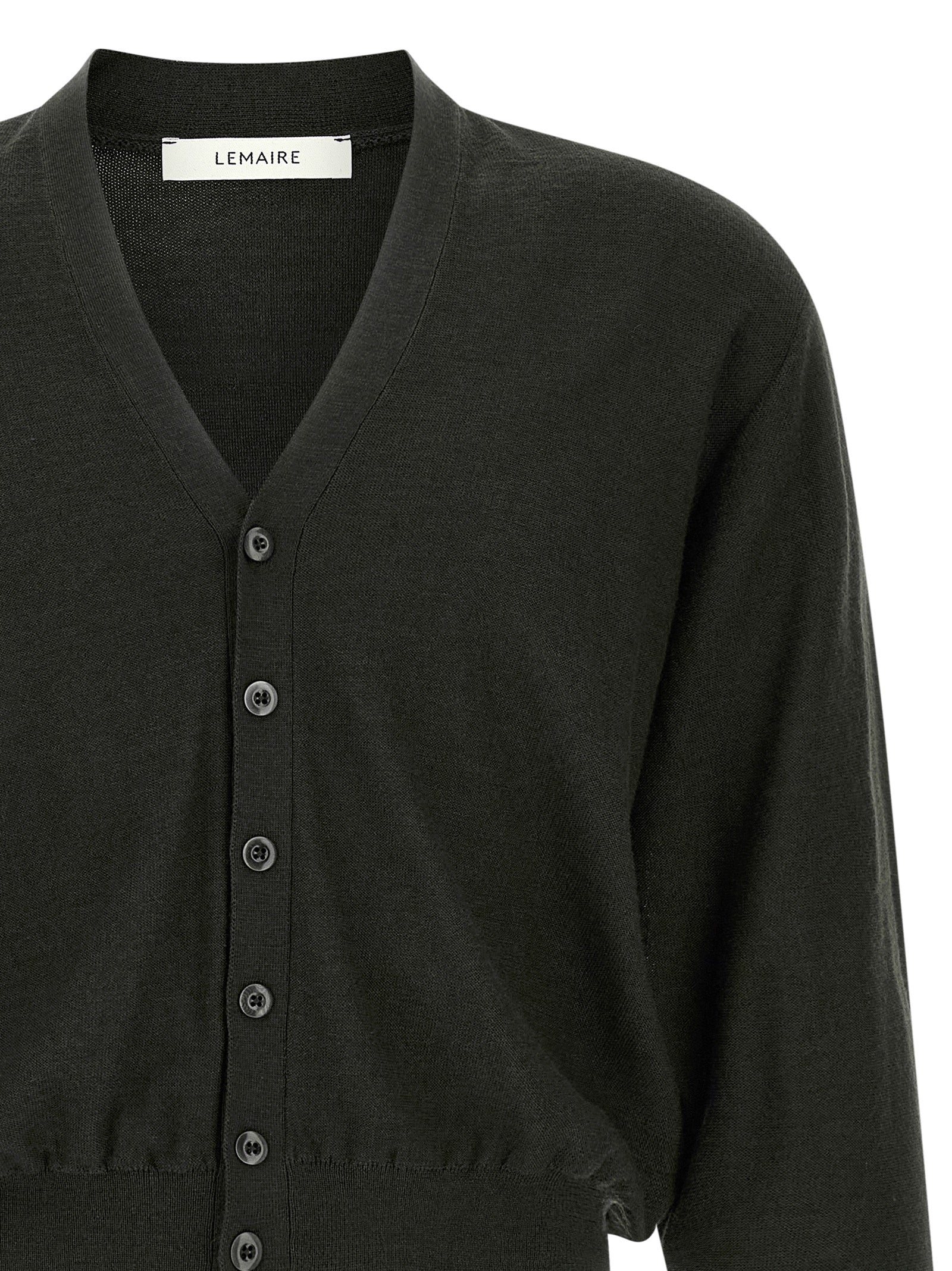 Lemaire Schwarzer Marabou-Strickjacke