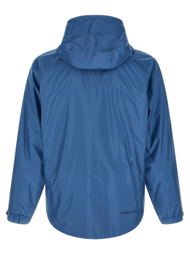 Moncler Grenoble Blaue Shell-Jacke aus Polyamid