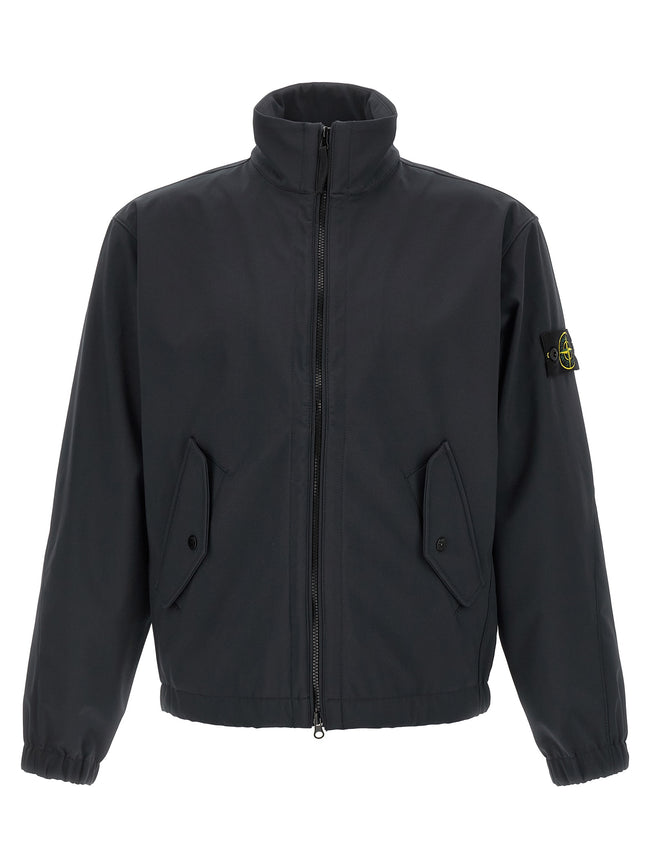 Stone Island Blaue Polyesterkleidung