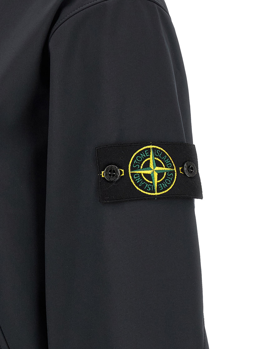 Stone Island Blaue Polyesterkleidung