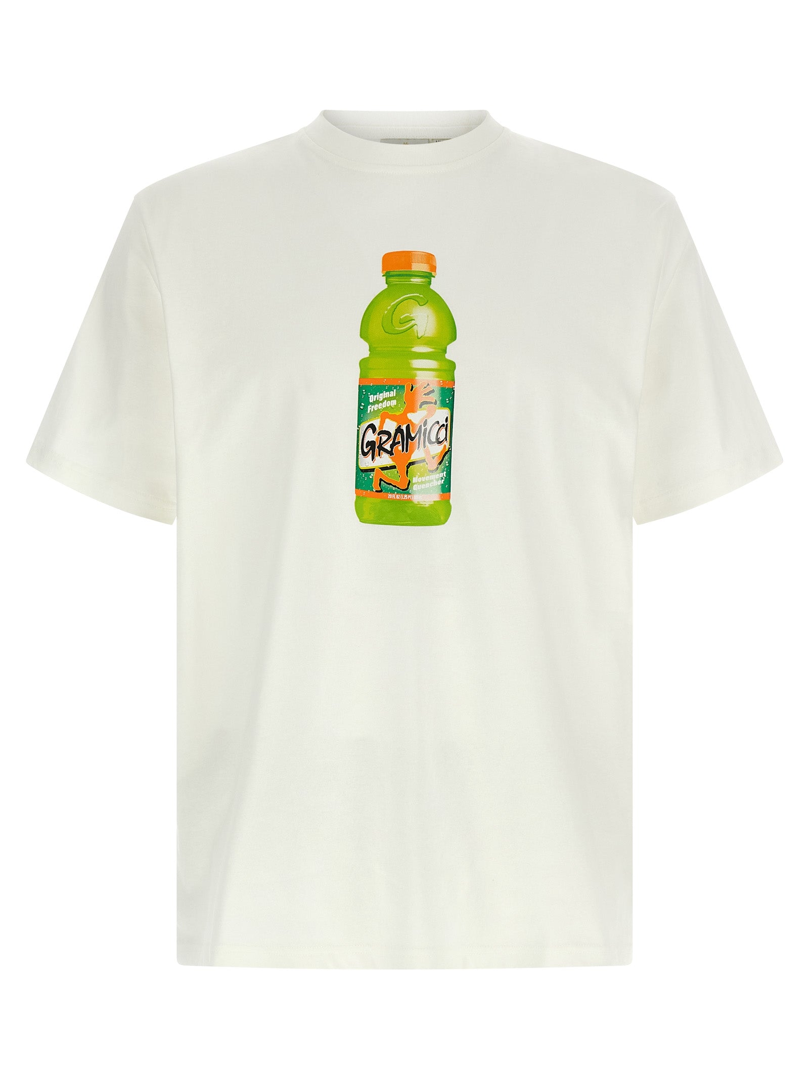 Gramicci Weißes Baumwoll-T-Shirt