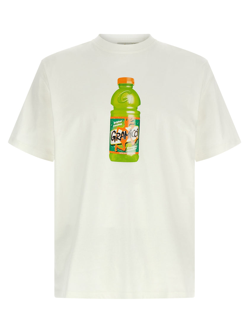 Gramicci Weißes Baumwoll-T-Shirt