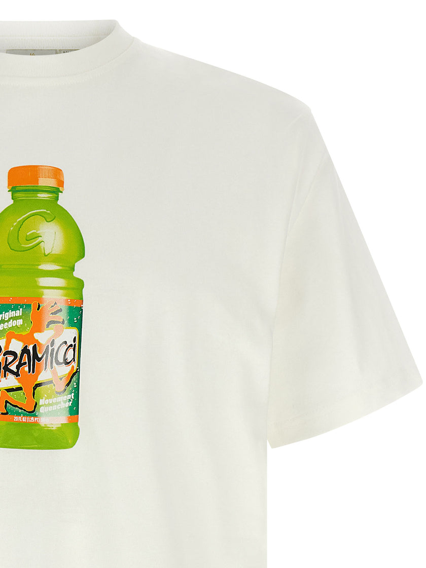 Gramicci Weißes Baumwoll-T-Shirt