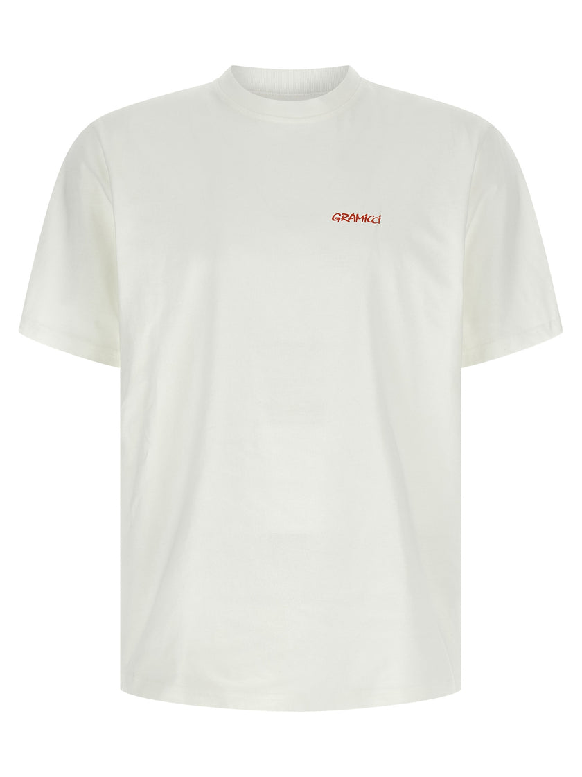 Gramicci Weißes Baumwoll-T-Shirt
