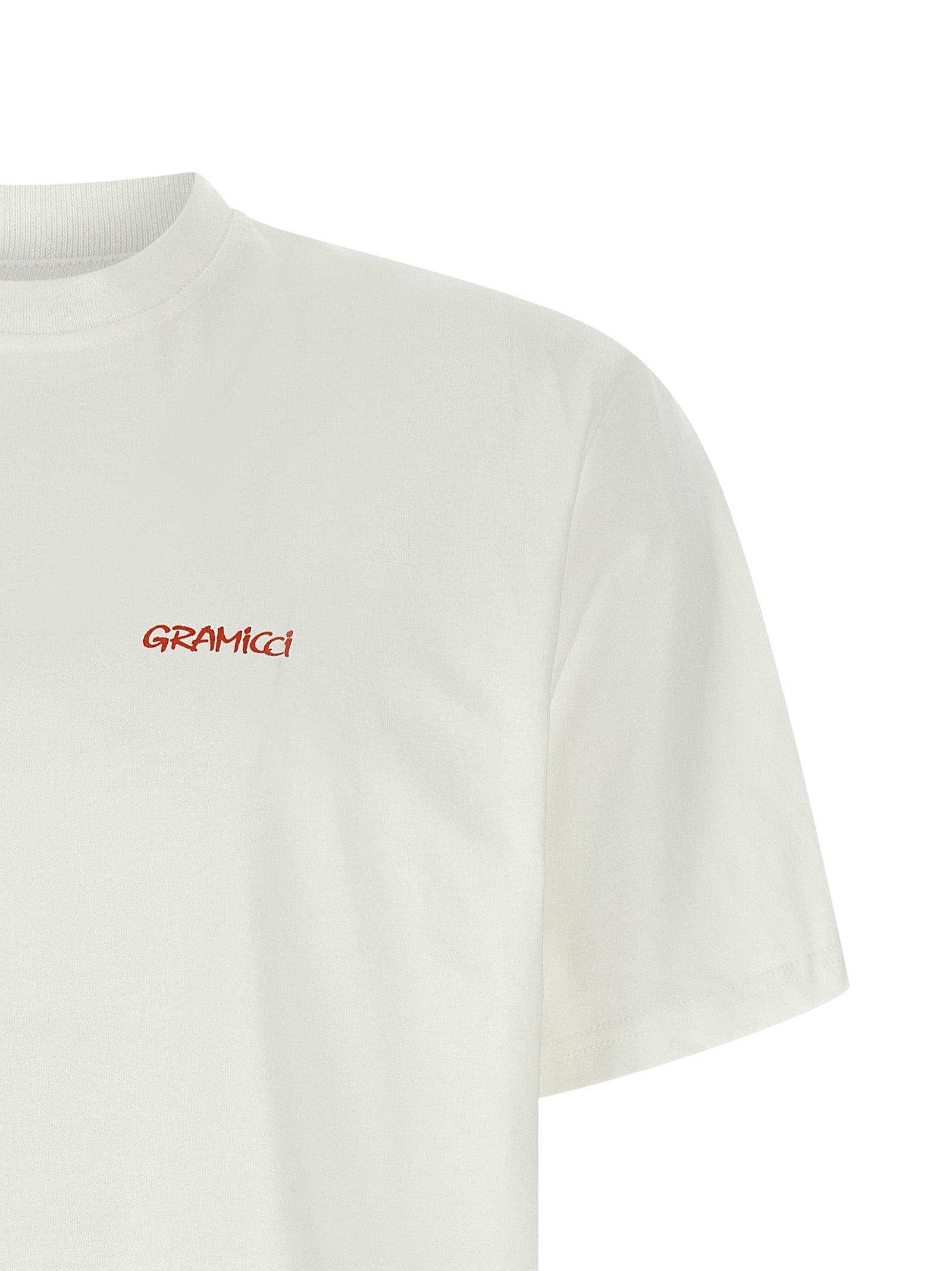 Gramicci Weißes Baumwoll-T-Shirt