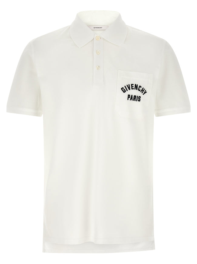 Givenchy Weißes Poloshirt aus Baumwolle