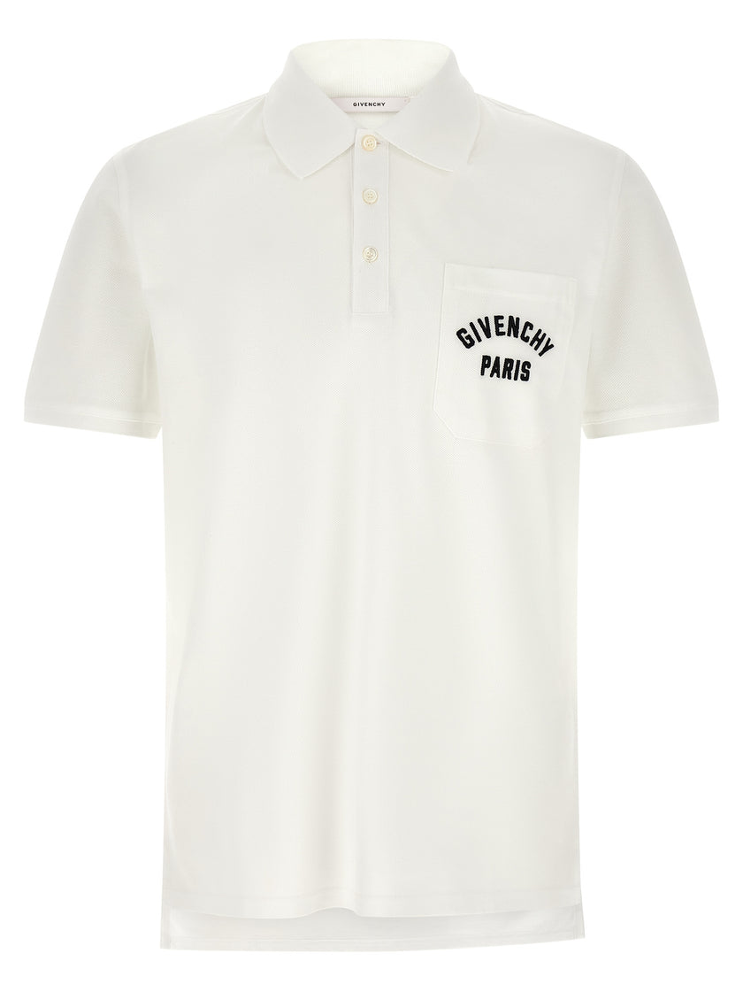Givenchy Weißes Poloshirt aus Baumwolle