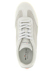 Kiton Graue Kalbsleder Low-Top-Sneaker