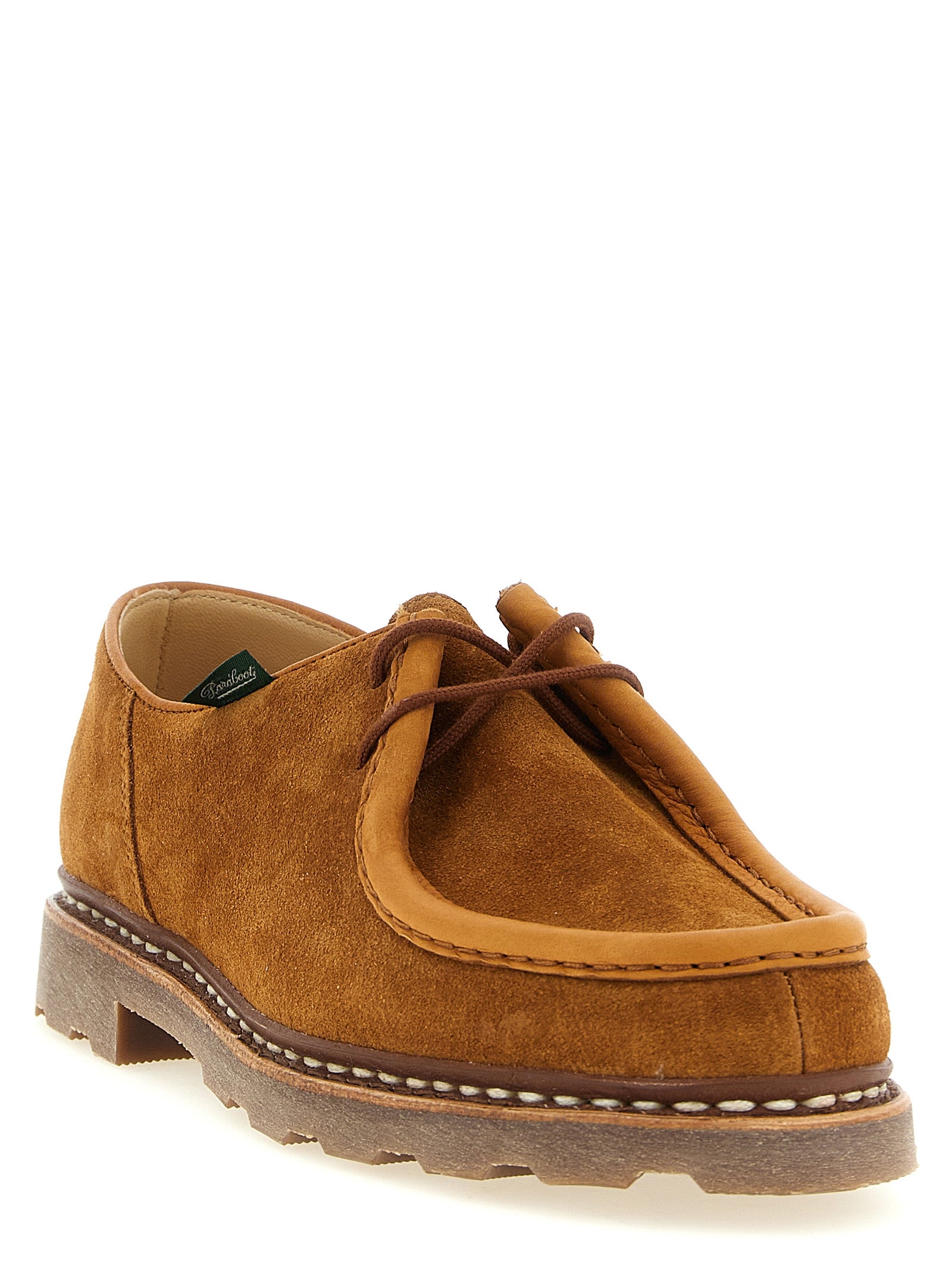 PARABOOT Braune Kalbsleder Oxford- und Derby-Schuhe
