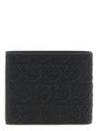Ferragamo Schwarzes Kalbsleder Portemonnaie