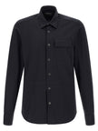 Kiton Blaue Baumwollbluse