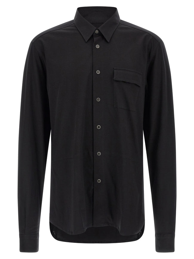 Kiton Schwarze Baumwollbluse