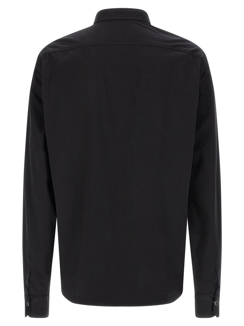 Kiton Schwarze Baumwollbluse